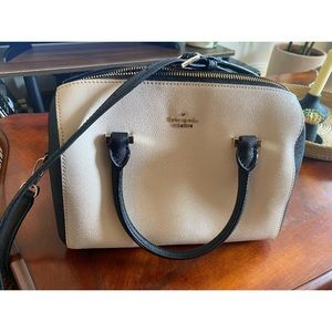 Kate Spade White and Black Crossbody Bag